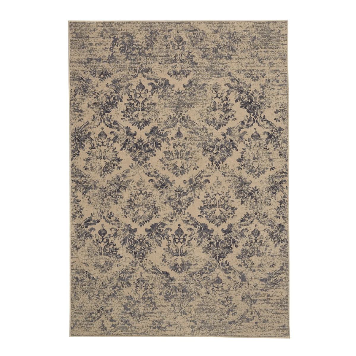 Azure Rectangle Machine Woven Rugs I3313
