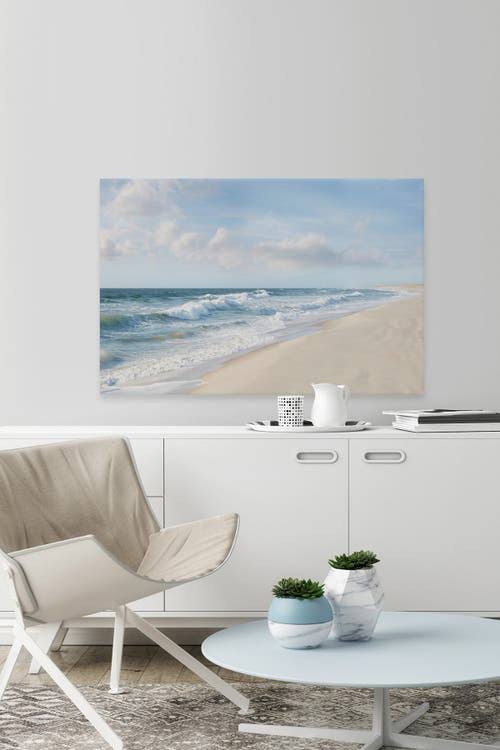 Shore and Waves Painting Print on Wrapped Canvas S1884