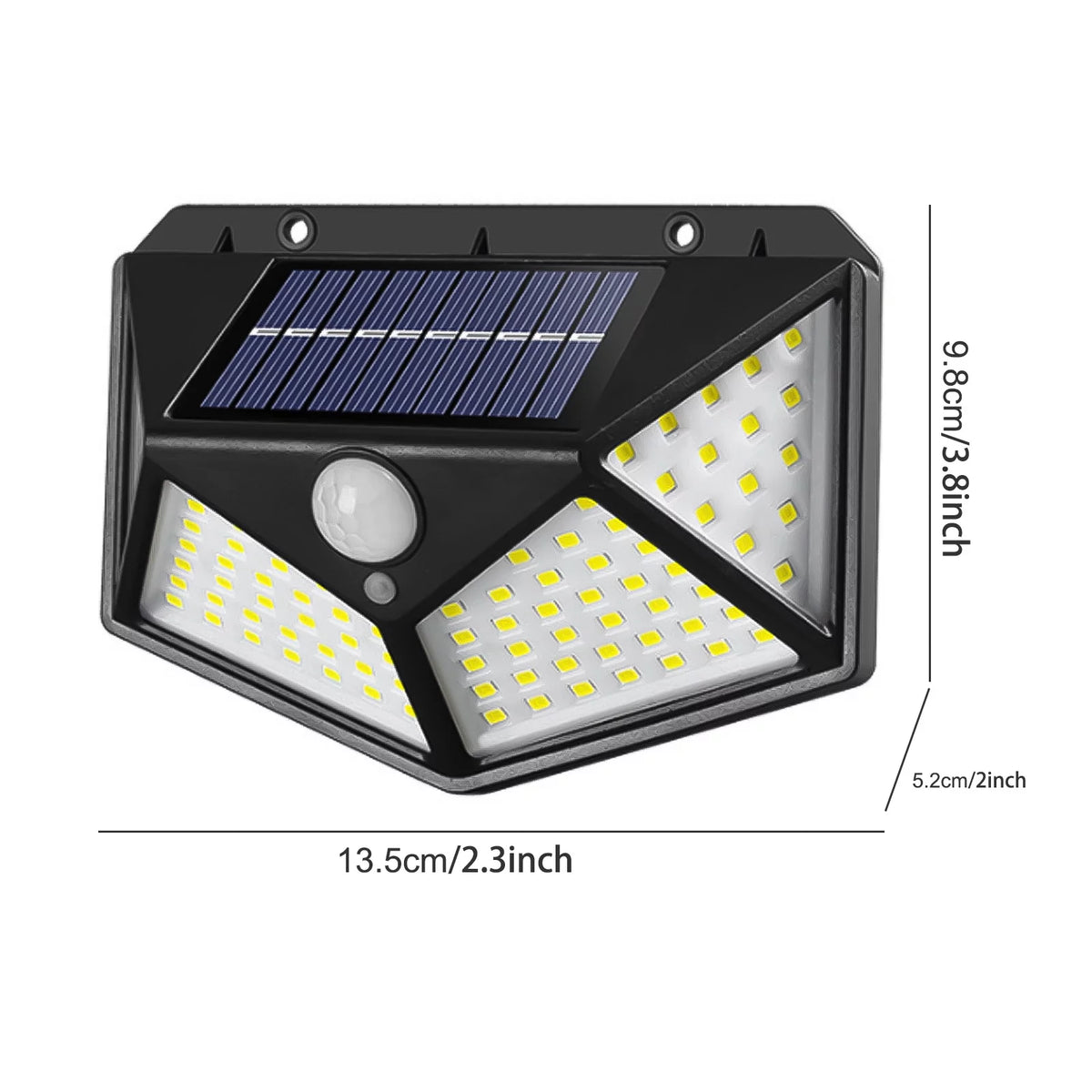 4PCS Solar Wall Light PIR Motion Sensor Waterproof A361849