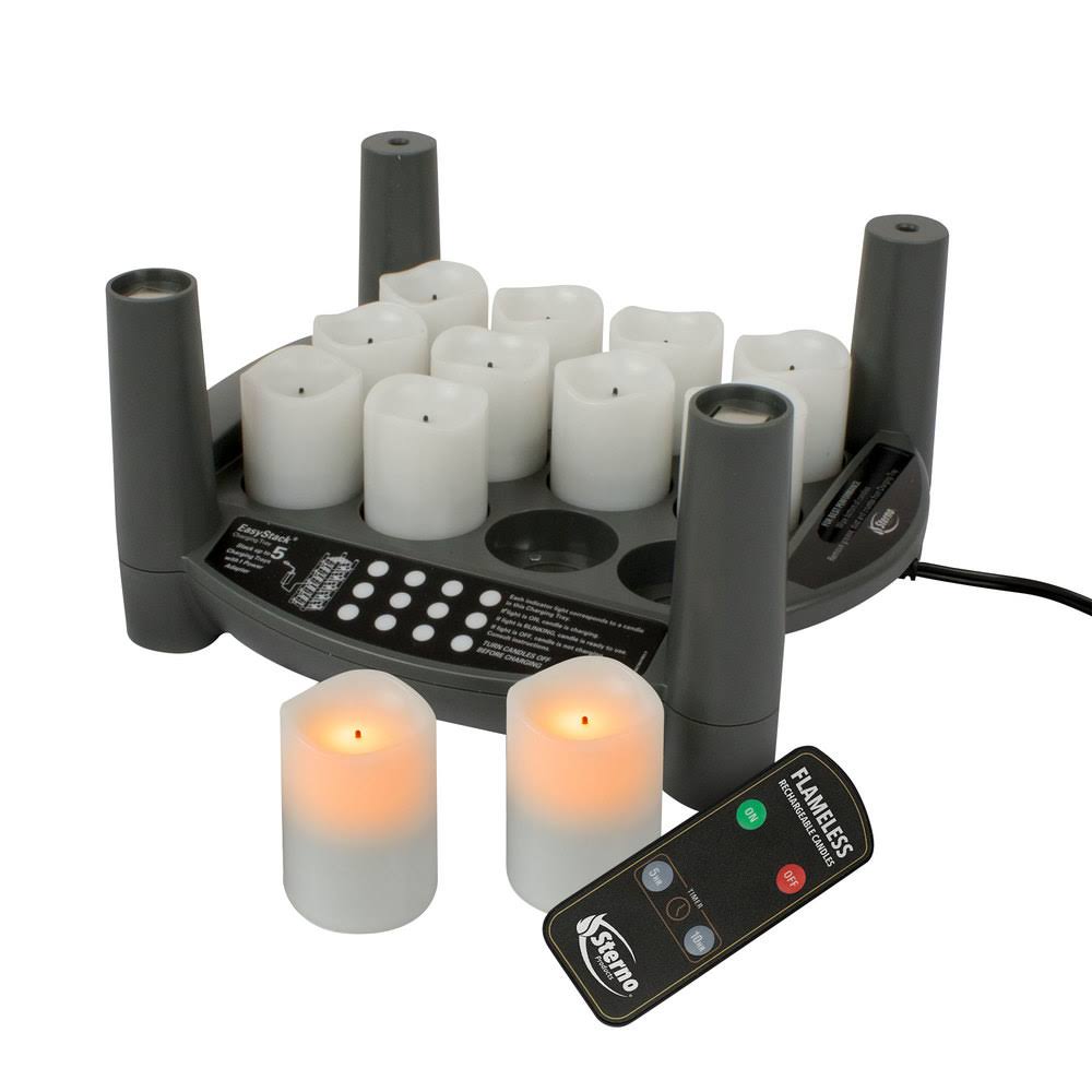 Rechargeable Votive Candle Set, Amber B136