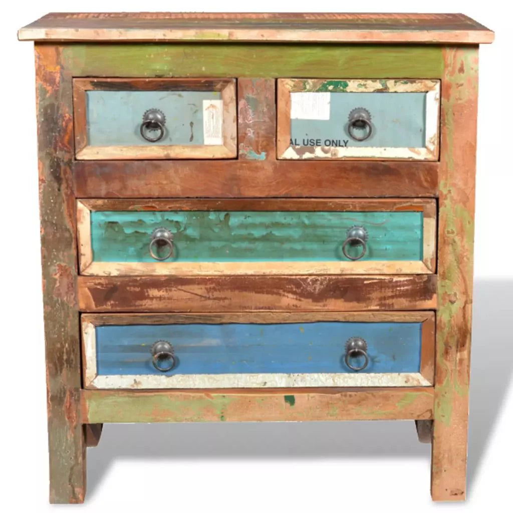 Reclaimed Wood Buffet Sideboard with 4 Drawers R872