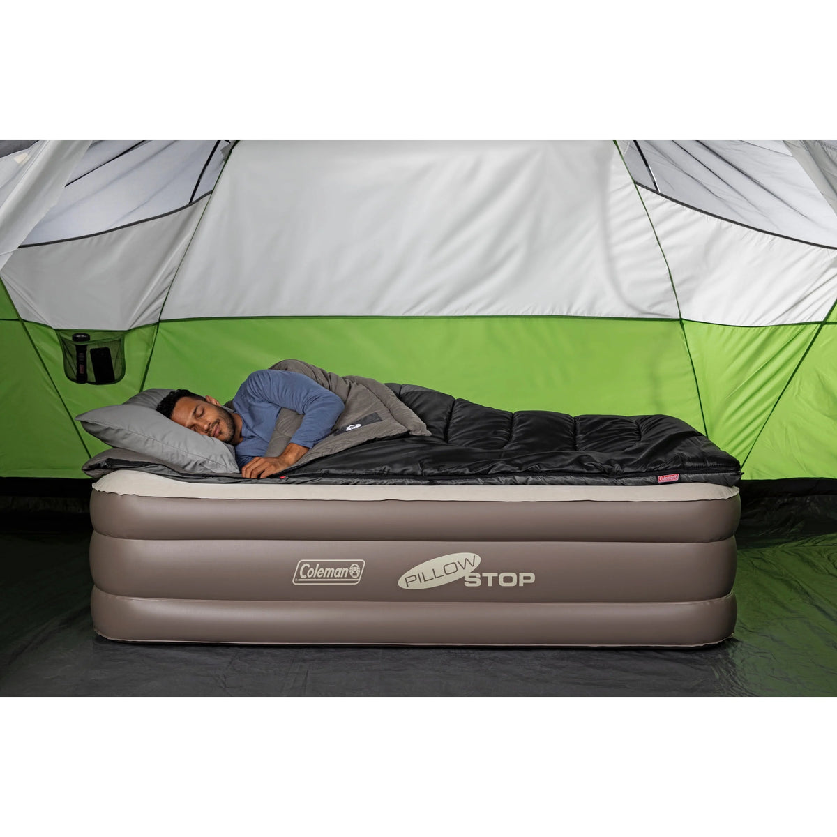 Double-High Airbed with Rechargeable Pump, Twin C5321