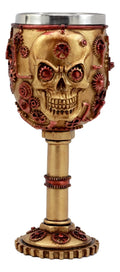 Steampunk Skull Face Wine Goblet 6oz X948400