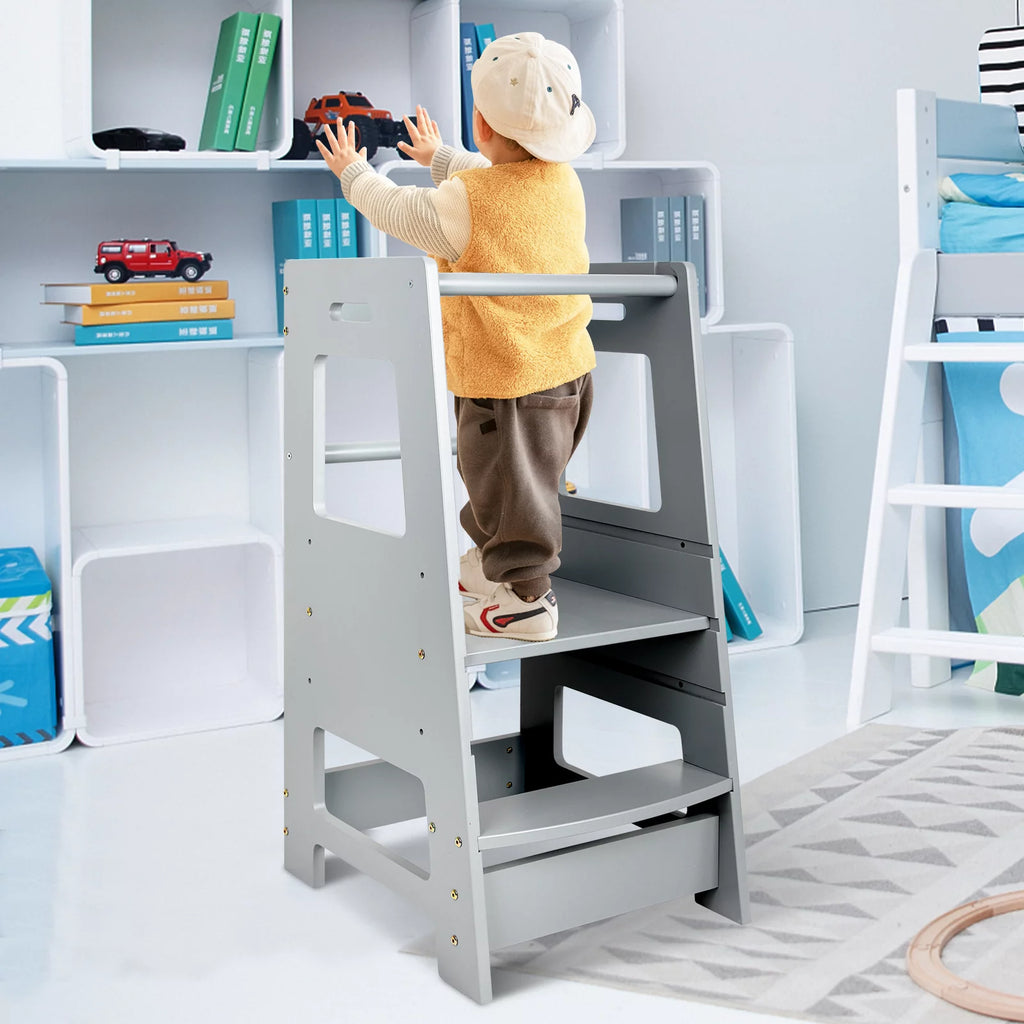 Wooden Adjustable Kids Step Stool M86181