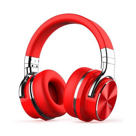 Red Active Noise Cancelling Bluetooth Headphone R6275