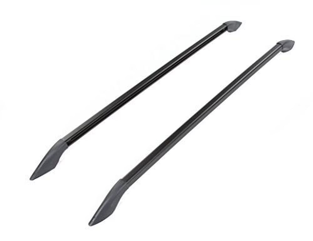 Black 58" Long Drill-in Installation Roof Rail D793