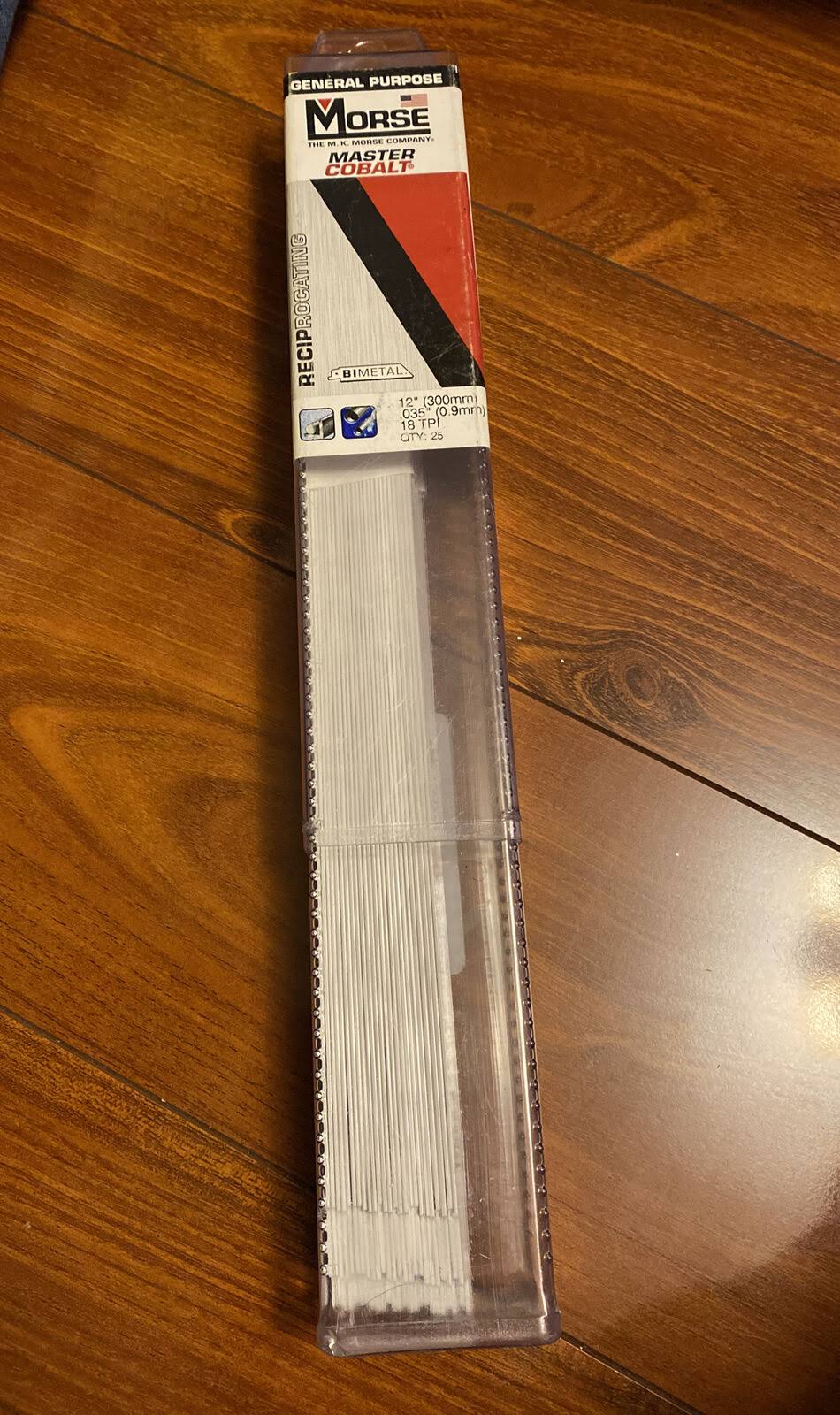 25 Pack Bi-Metal Reciprocating Saw Blades 12” 18tpi T982444