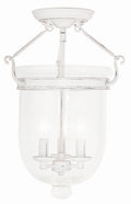 Antique White 3-Light Flush Mount Q2101