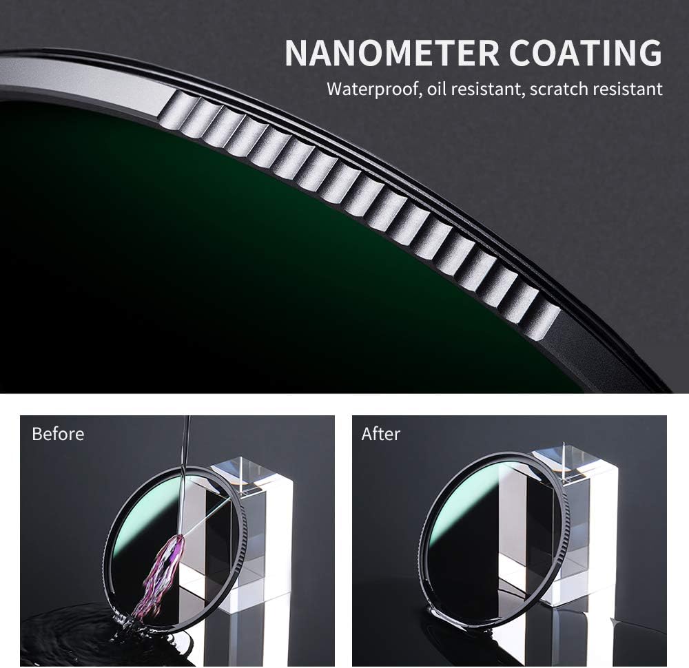 67mm Fixed ND Lens Filter Kit with 28 Layers Multi-Coated HD Optical Glass and 4-Filter Pouch F359
