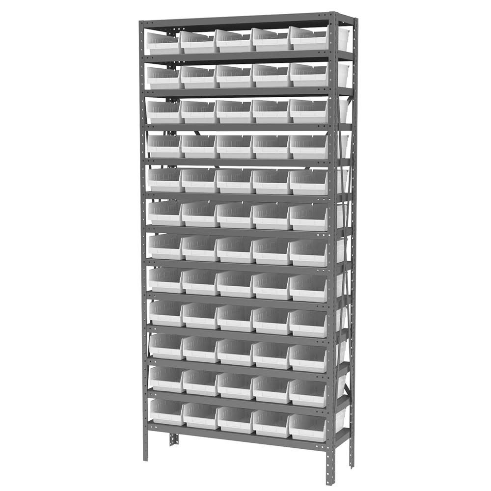 Steel Shelving with 60 Bins U853603