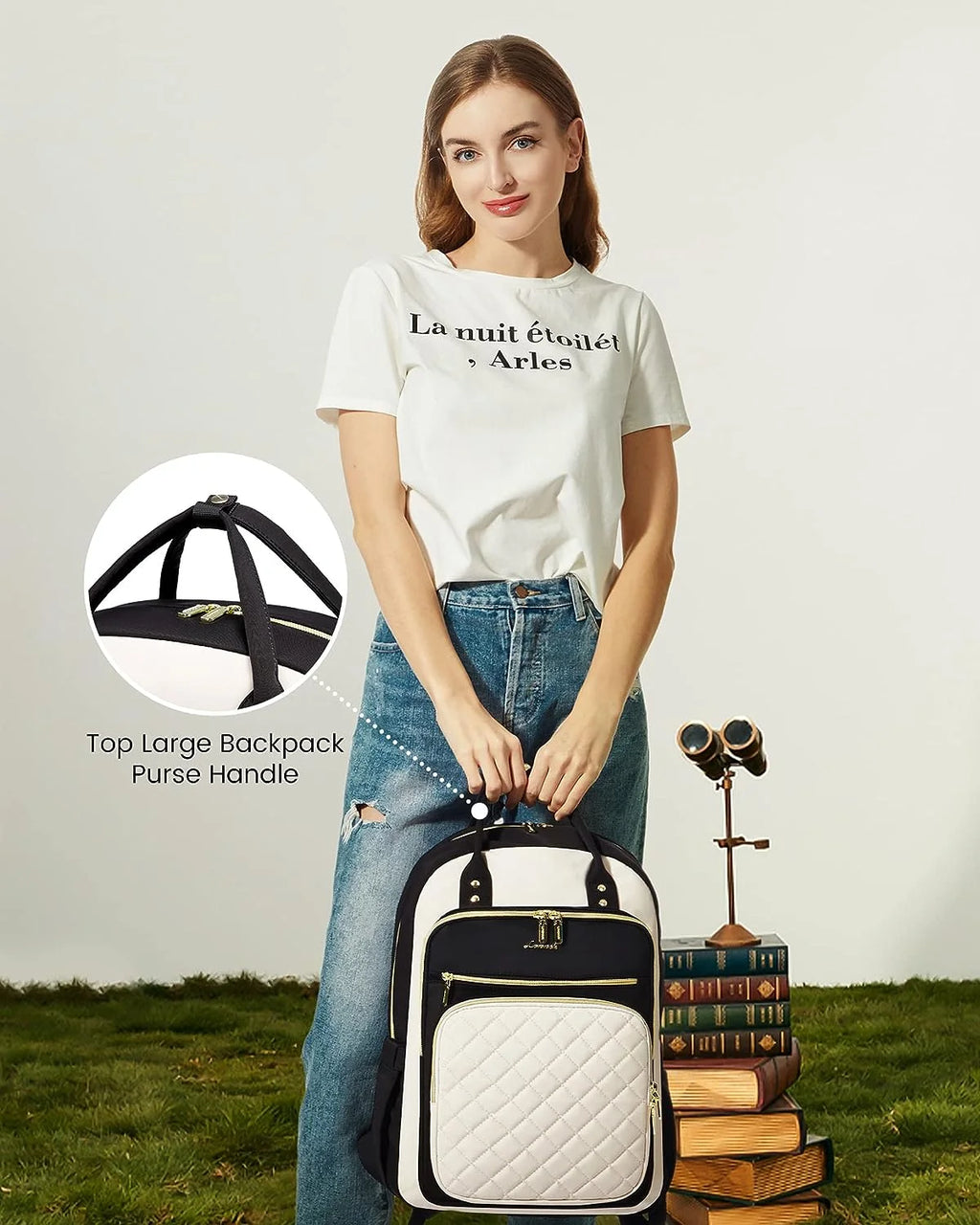 Laptop Backpack with 15.6 inch Laptop Compartment, Lightweight Travel Daypack with USB Port O79440