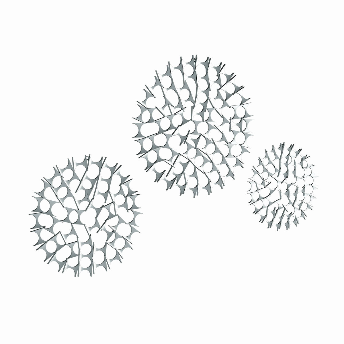Metal Wall Decor (Set of 3) Silver V73017