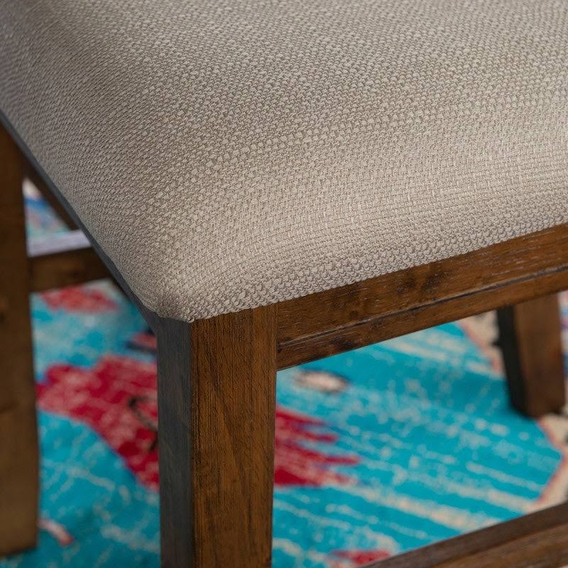 Smokey White Rustic Farmhouse Dining Chair Set of 2 N64857