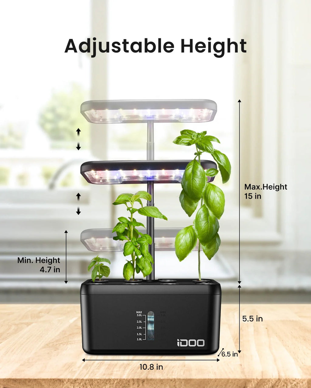 8 Pods Hydroponic Growing System with LED Grow Light X612317