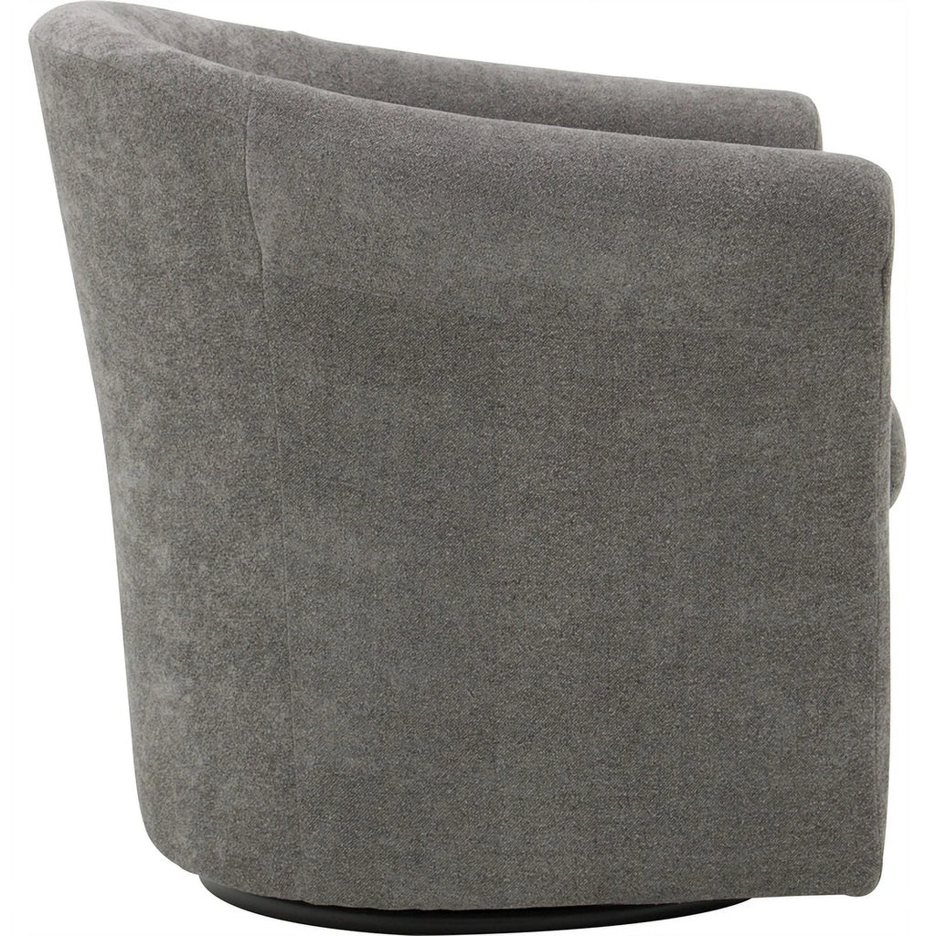 Gray Polyester Fabric Club Chair O23407