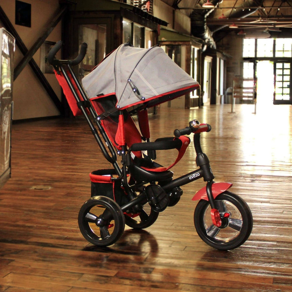 4-in-1 Stroller Trike with Full Canopy (Purple) E59048