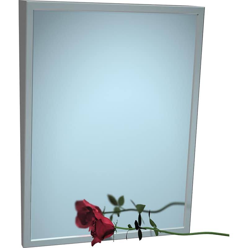Silver Fixed Tilt Wall Mirror U313