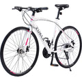24 Speed 700C Road Bike with Aluminum Frame Disc Brakes, Blue K8670