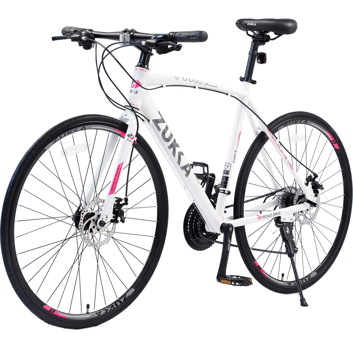 24 Speed 700C Road Bike with Aluminum Frame Disc Brakes, Blue K8670