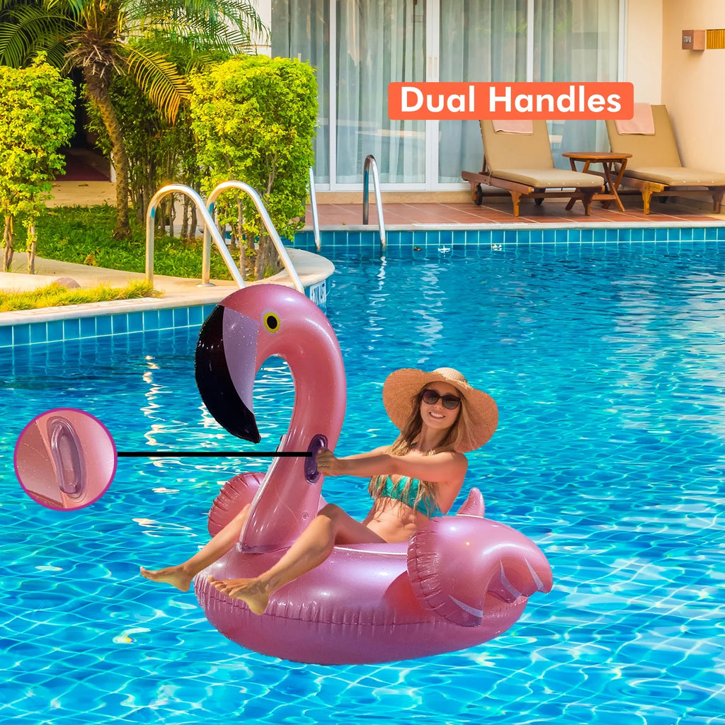 Inflatable Flamingo Pool Float Toy 60x60x34 inches I2196