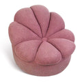 Rosewood Pink Mohair Blooming Flower Lazy Sofa E1006
