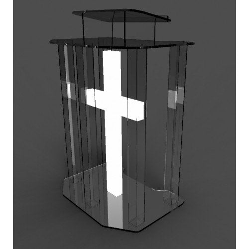 Christian Lighted Church Sign White Plexiglass LED Light C525