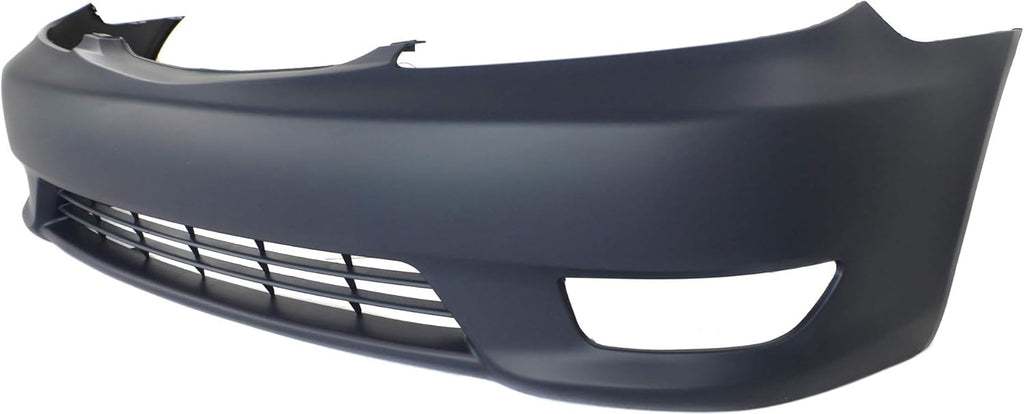 Front Bumper Cover Compatible with 2005-2006 Toyota Camry Primed SE Model with Fog Light Holes C8344