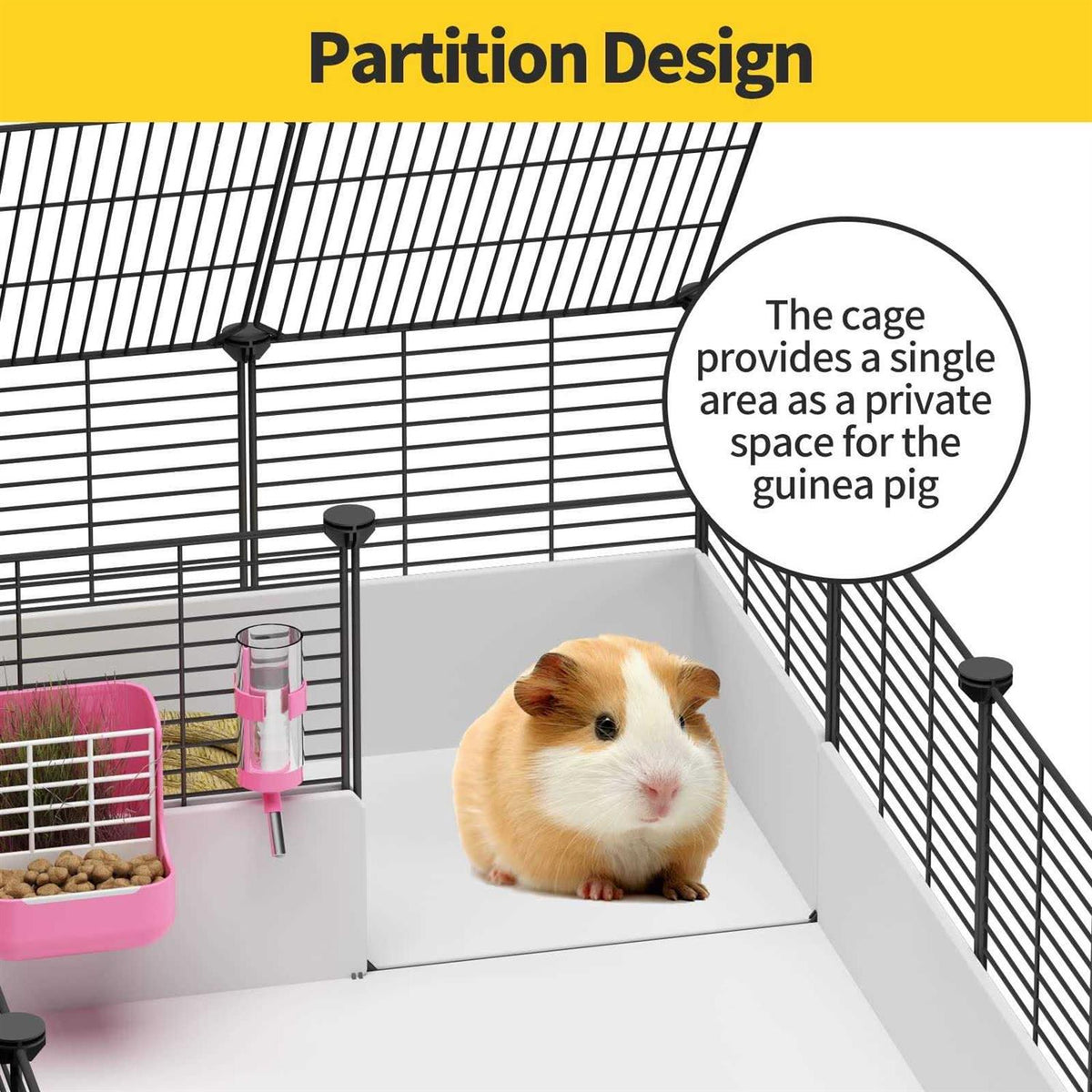 Guinea Pig Cage with Waterproof Plastic Bottom G55773