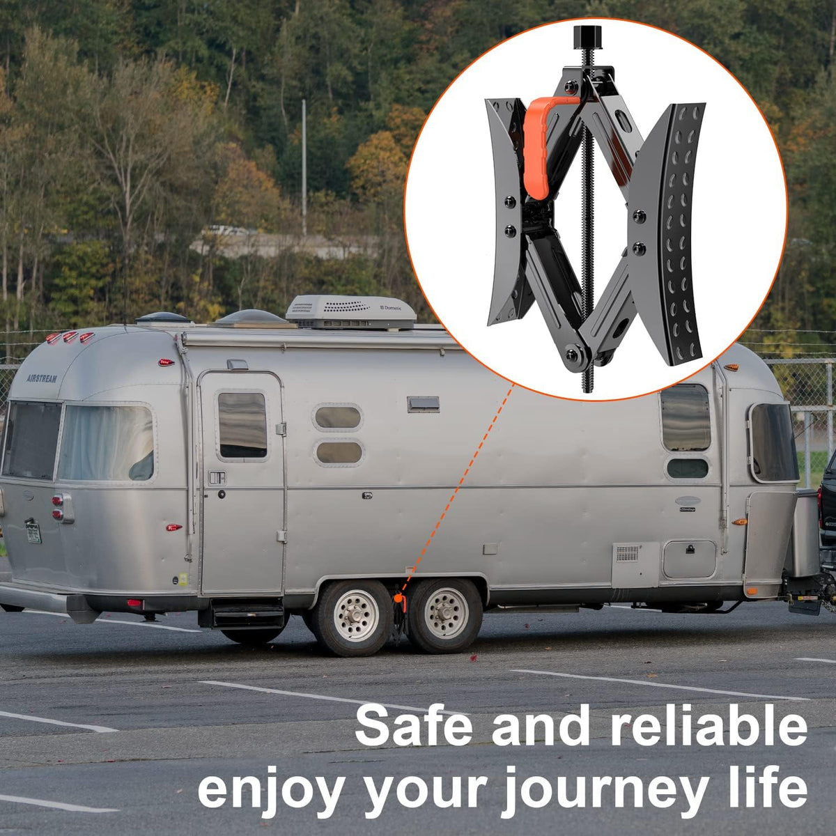X Shaped Camper Wheel Chock Stabilizers 2 Sets Q369