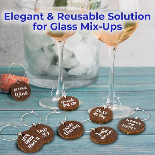 15 Pcs Christmas Wine Glass Charms K91067