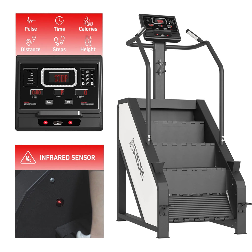 Stair Stepper with LED Screen, 12 Workout Programs, 441LBS Step Machine U2623