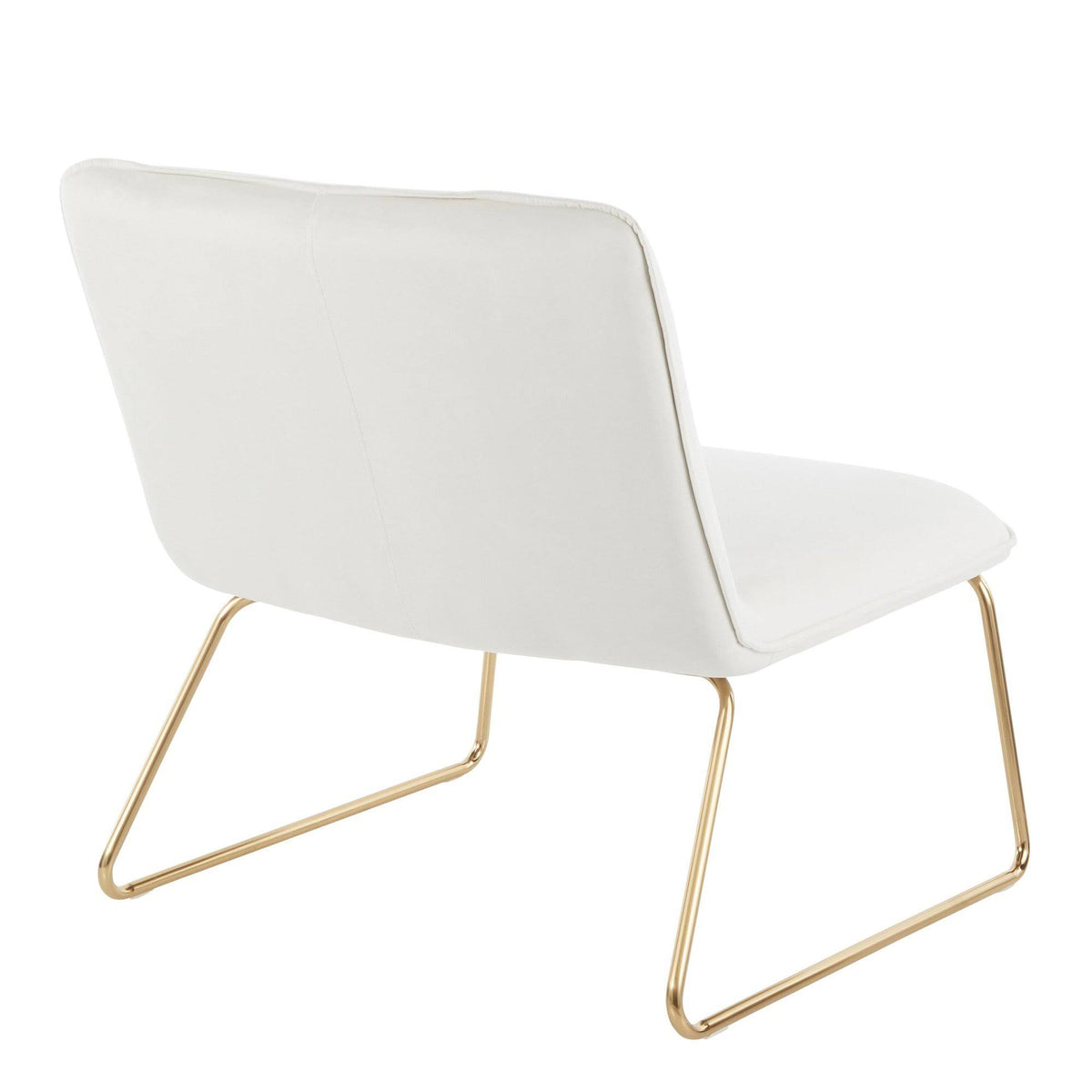 Cream Velvet Accent Chair P9008