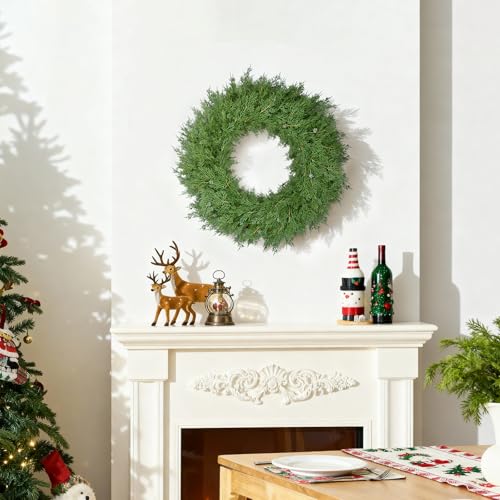 22 Inch Artificial Cedar Wreath I1091