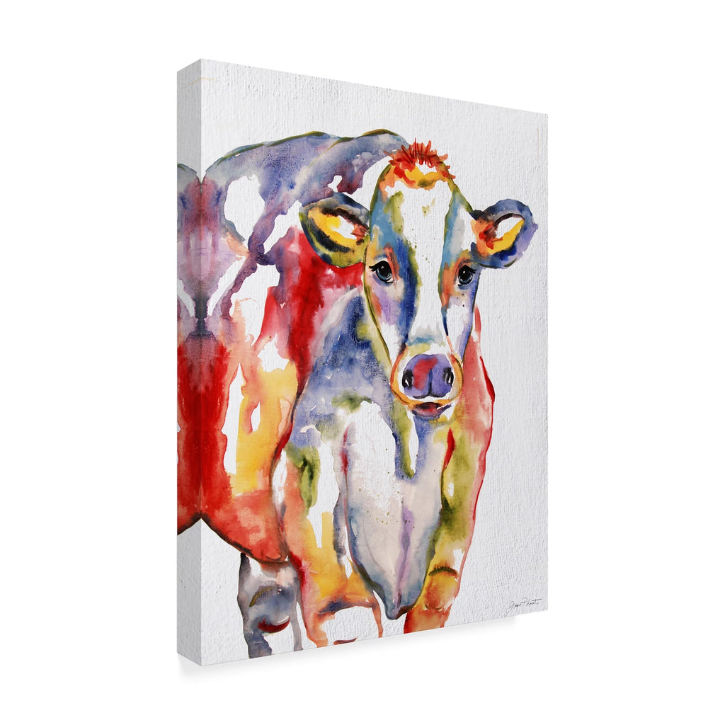 Colorful Cow Canvas Art D770