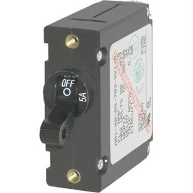 White 10 Amp Single Pole Magnetic Circuit Breaker D6838