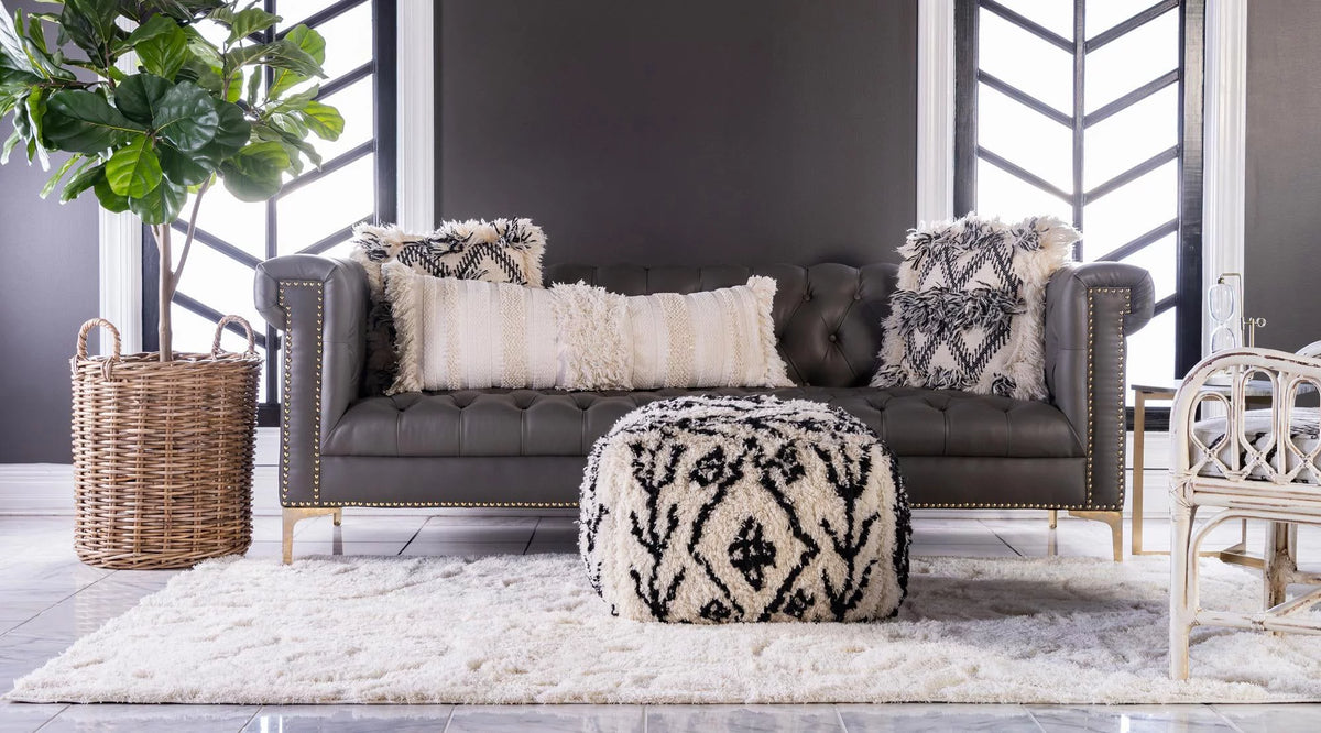 8' x 10' Ivory Shag Rug N4409