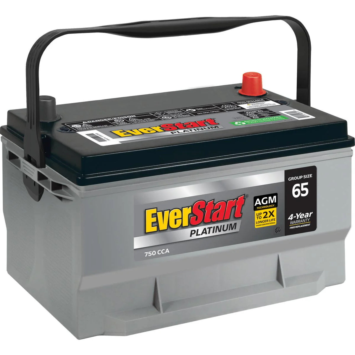 AGM Battery Group Size 65 12 Volt 750 CCA X525