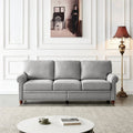 Gray Linen Fabric Storage Sofa D357