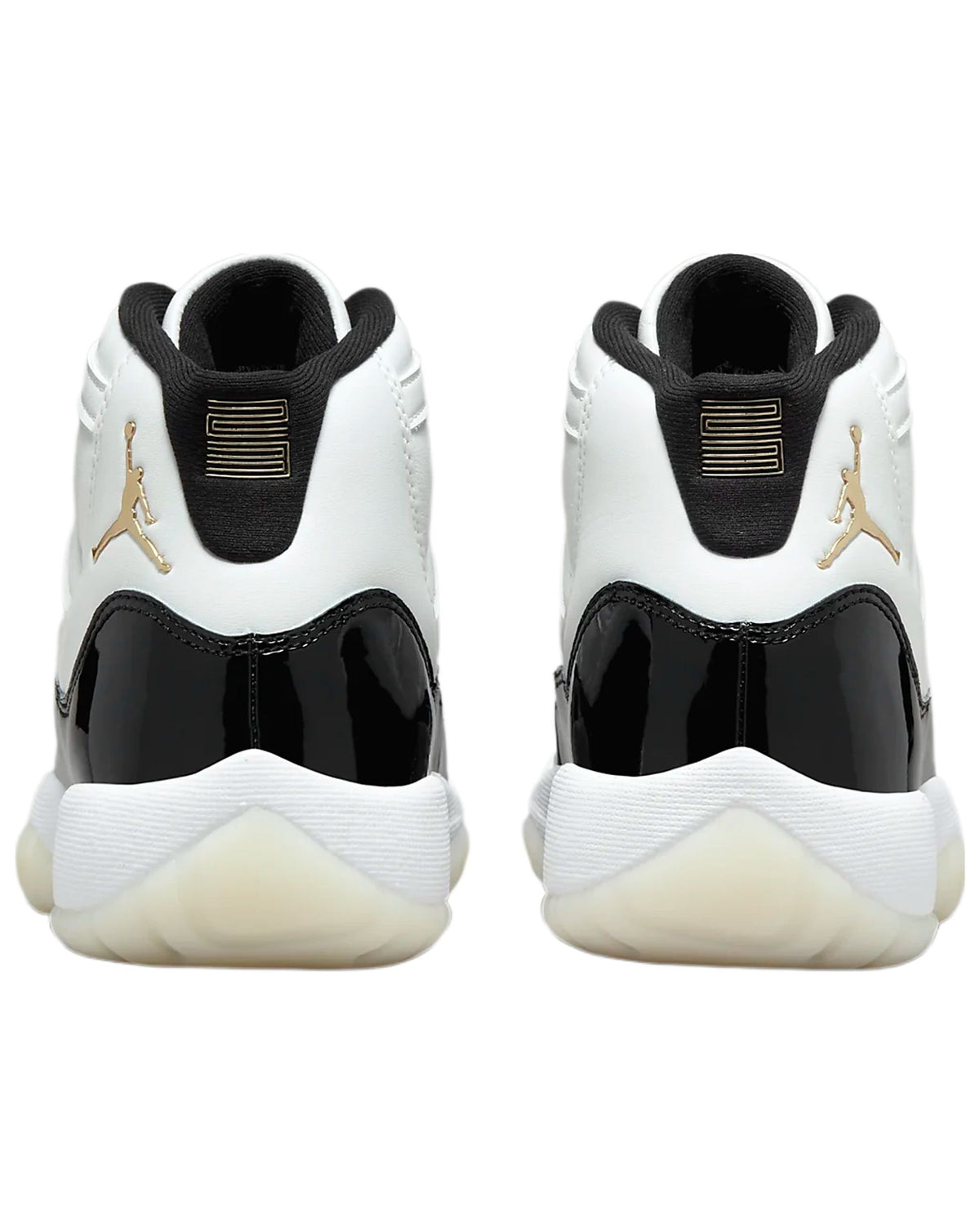 White Metallic Gold-Black Retro Sneaker C811