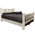 California King Size Bed with Laser Engraved Design F802