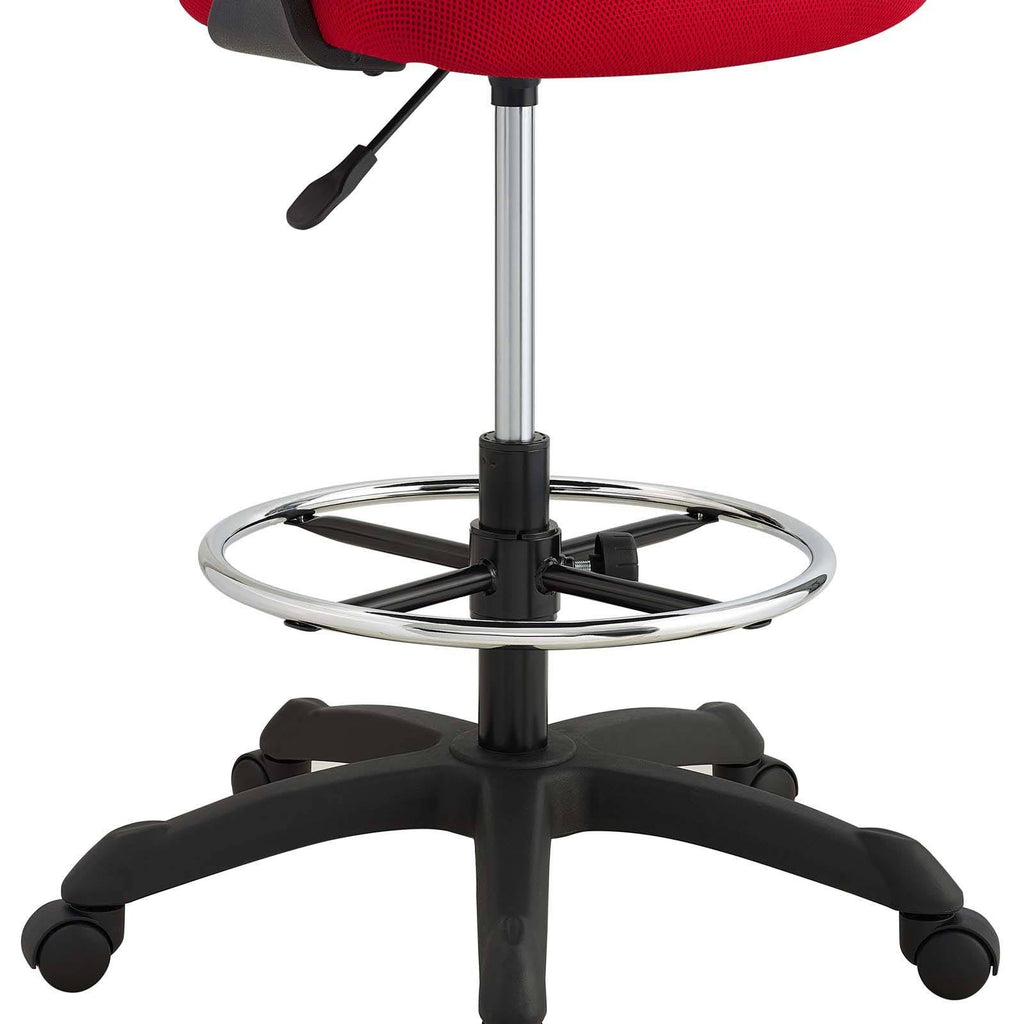 Red Mesh Drafting Chair J249656