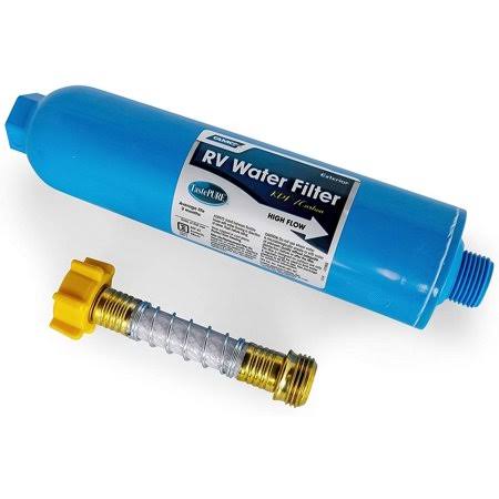 RV/Marine Water Filter with Flexible Hose Protector J811373