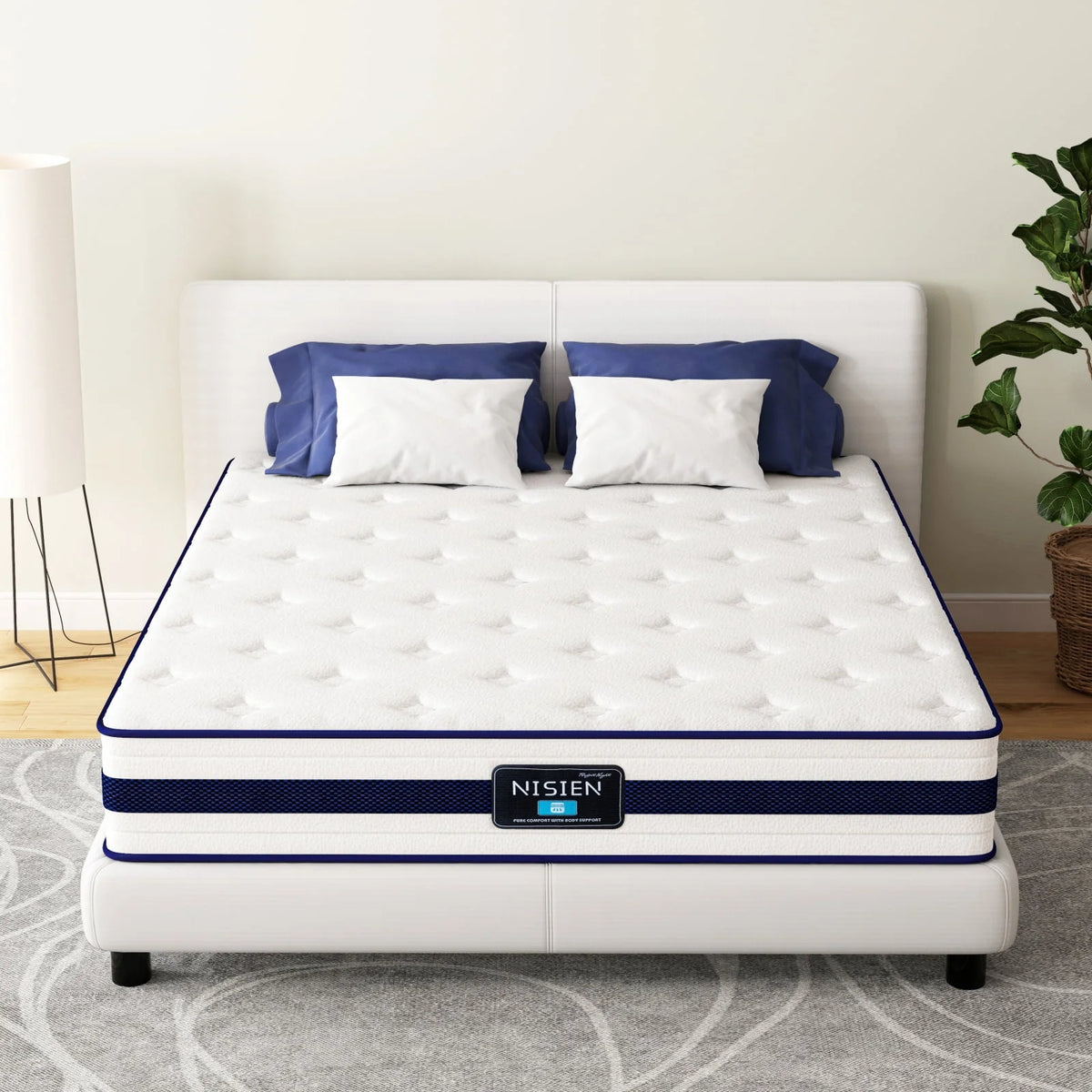 Queen 10 Inch Hybrid Memory Foam Mattress R735