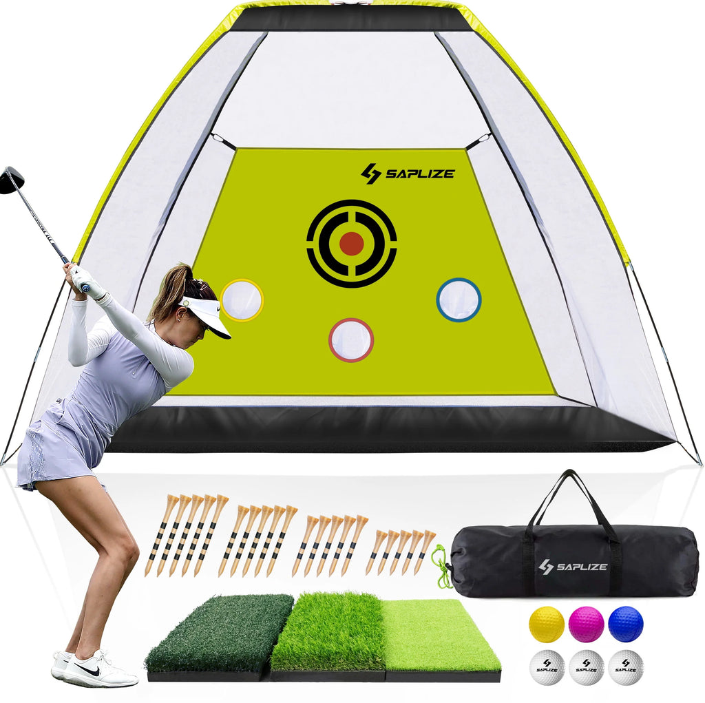 10 x 7 ft Golf Practice Net with Mat, Tees and Balls N11788