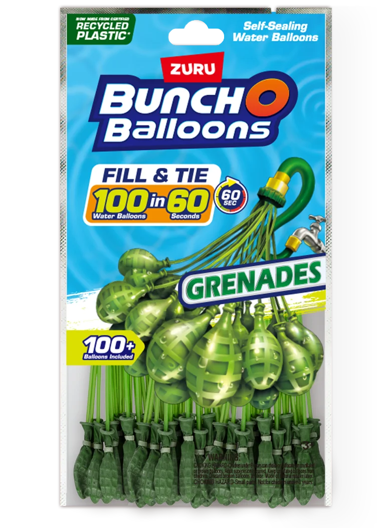 100 Rapid-Filling Self-Sealing Water Balloons 3 Pack A3401