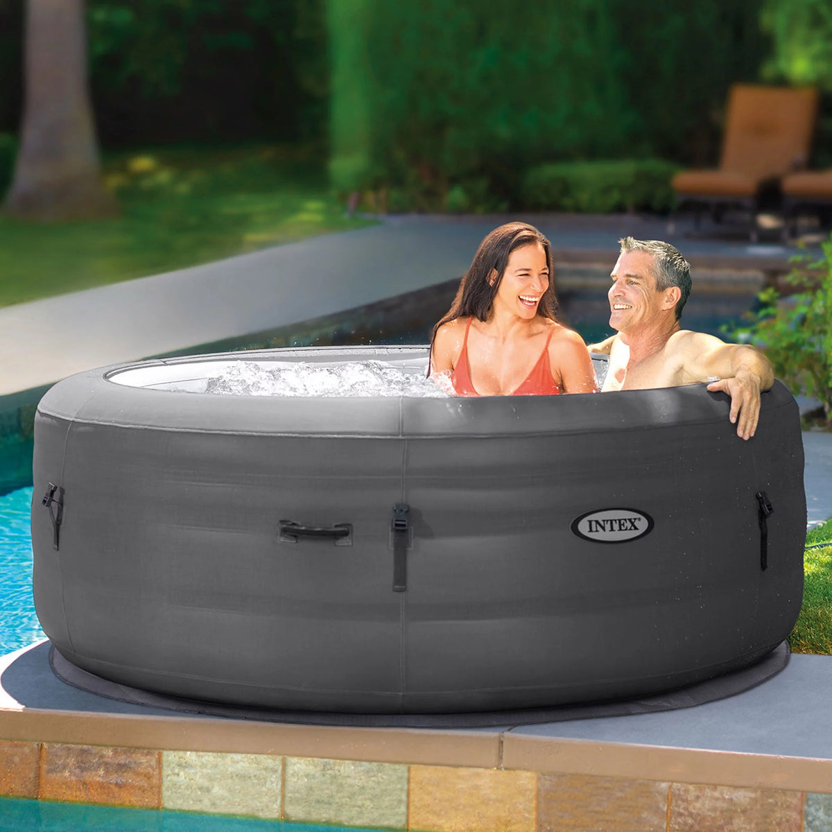 Inflatable Hot Tub with Filter Pump & Cover E78735