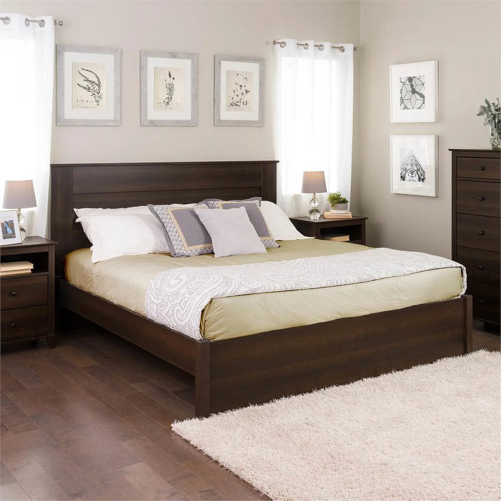 King 4-Post Platform Bed in Espresso G26382