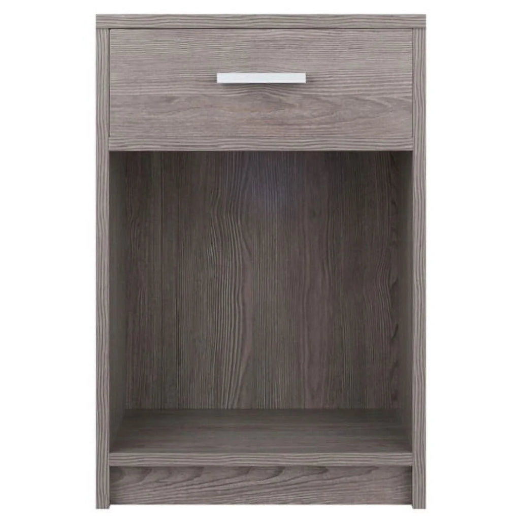 Ash Grey Wood Accent Table with Open Cabinet W448915