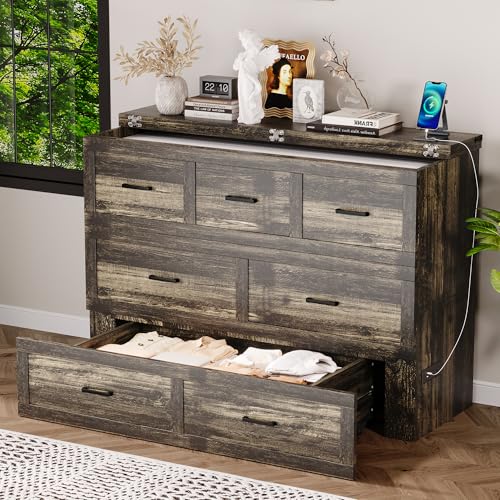 Queen Murphy Bed with Charging Station and Storage J6586