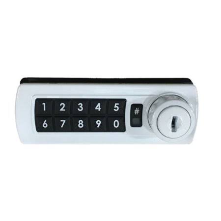 White Left Handed Electronic Keypad Cabinet Lock W369